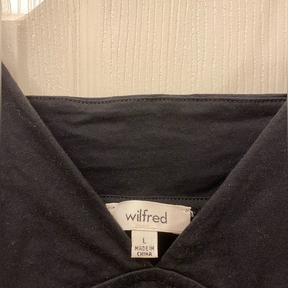 GUC black Wilfred Aritzia tank with adjustable straps, size large - Picture 5 of 5